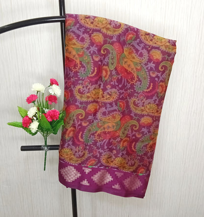 Kalamkari Printed Saree | SSKP356