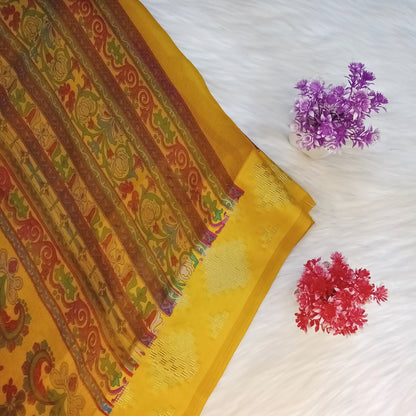 Kalamkari Printed Saree | SSKP356