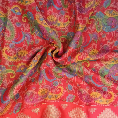 Kalamkari Printed Saree | SSKP356