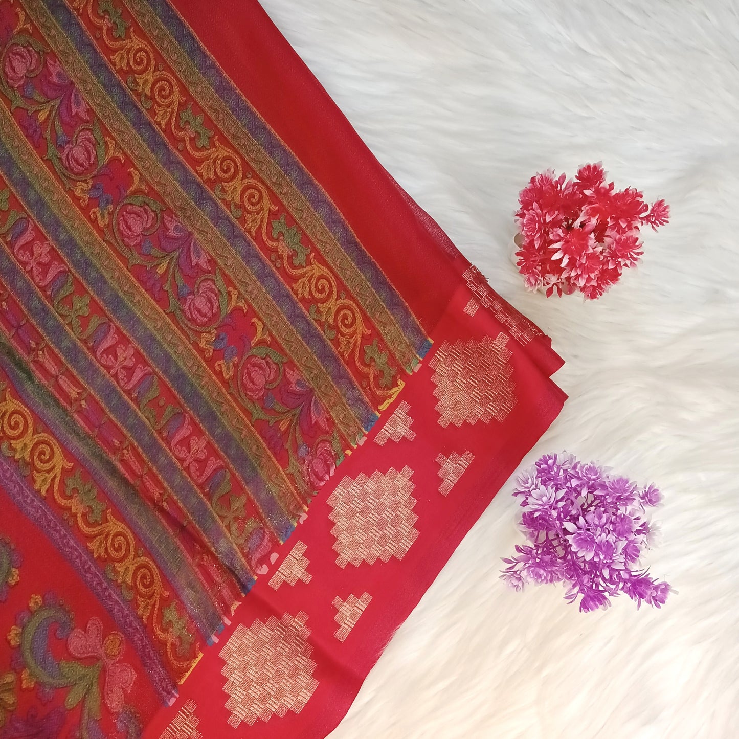 Kalamkari Printed Saree | SSKP356