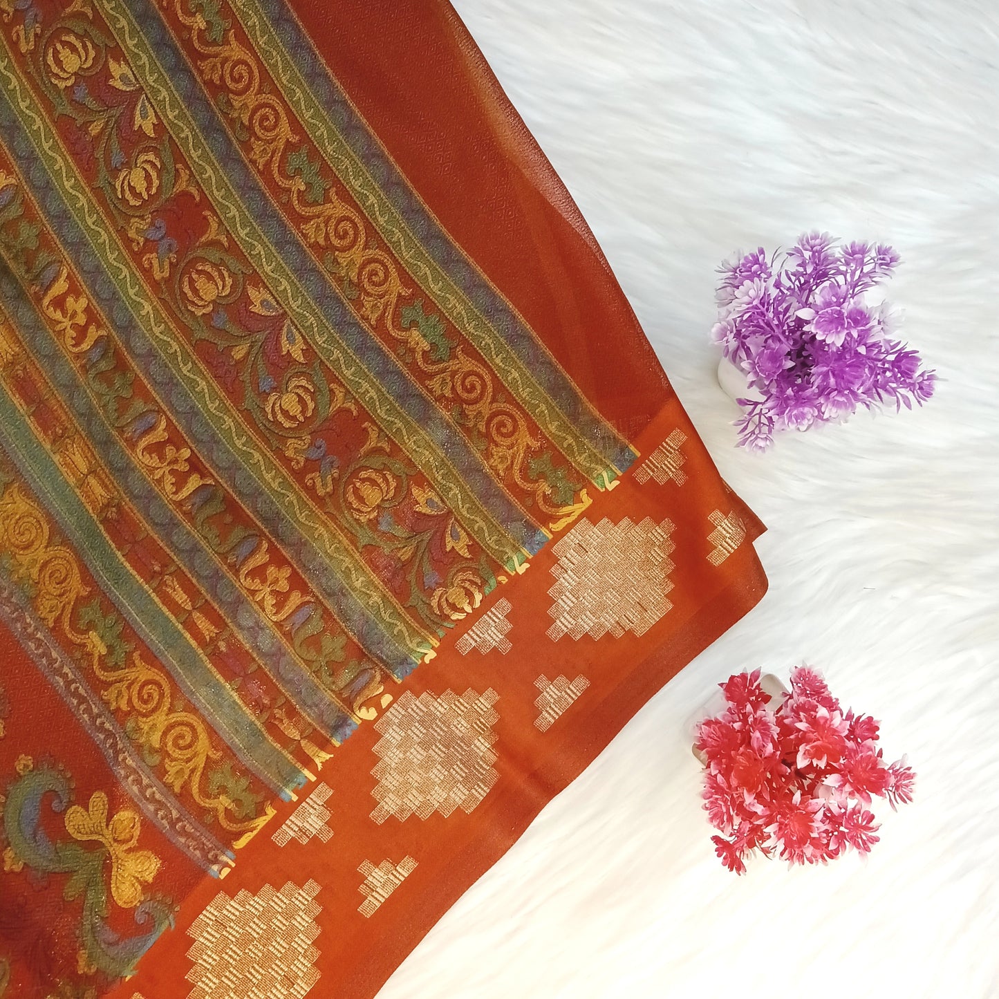 Kalamkari Printed Saree | SSKP356