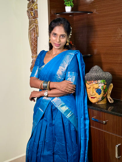 Temple Cotton Half Saree | SSHS212