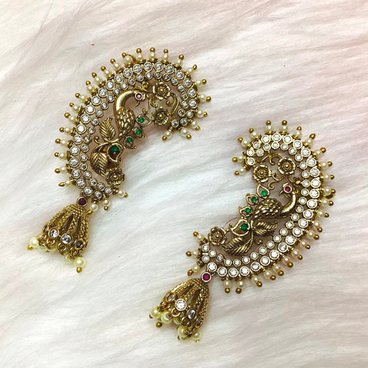 Peacock Royale Earcuff Earrings | SSHK237
