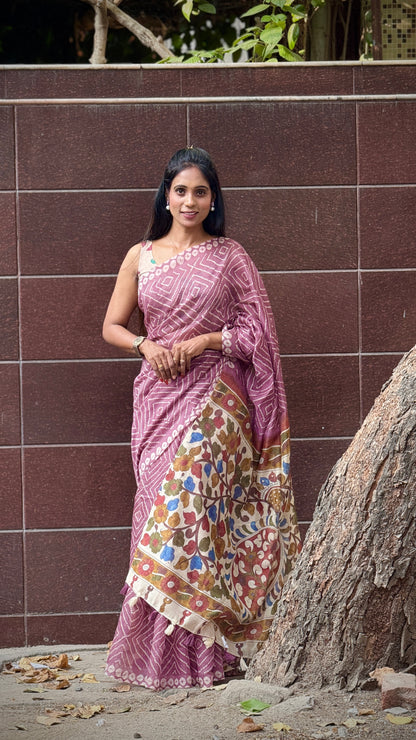 Summer Linen Silk Saree Saree | SSVG344