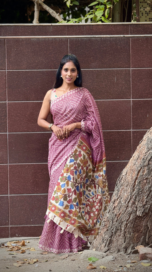 Summer Linen Silk Saree Saree | SSVG344