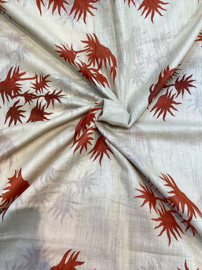 Premium Linen Cotton Saree | SSFT241