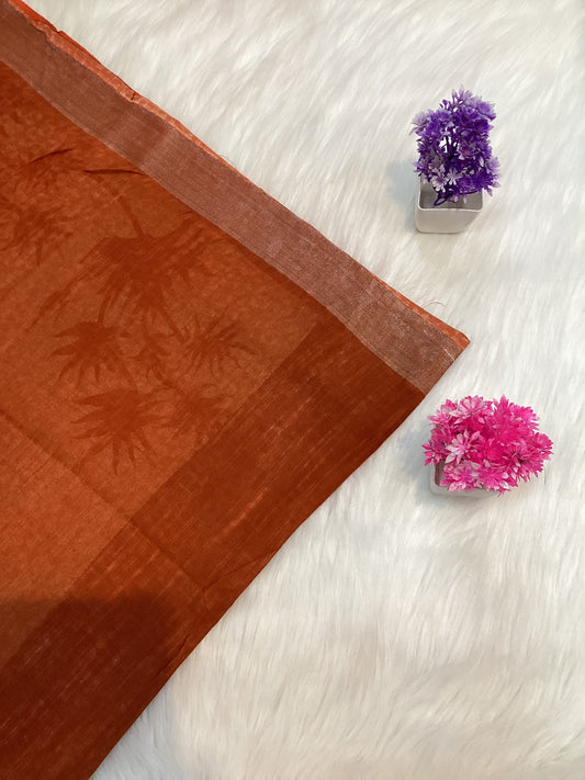 Premium Linen Cotton Saree | SSFT241