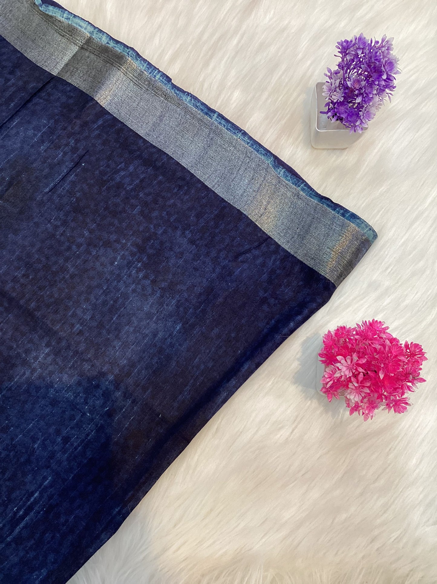 Premium Linen Cotton Saree | SSFT241