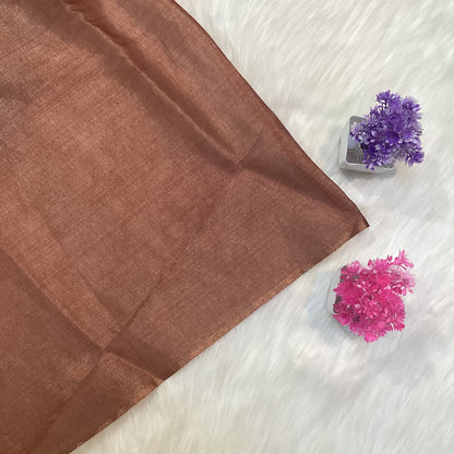 Tissue White Tussar Saree | SSWT250