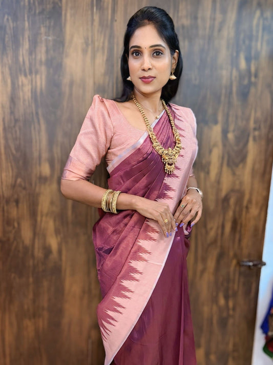Gopuram Tissue Saree | SSTS210