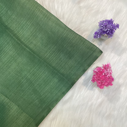 Tissue White Tussar Saree | SSWT250