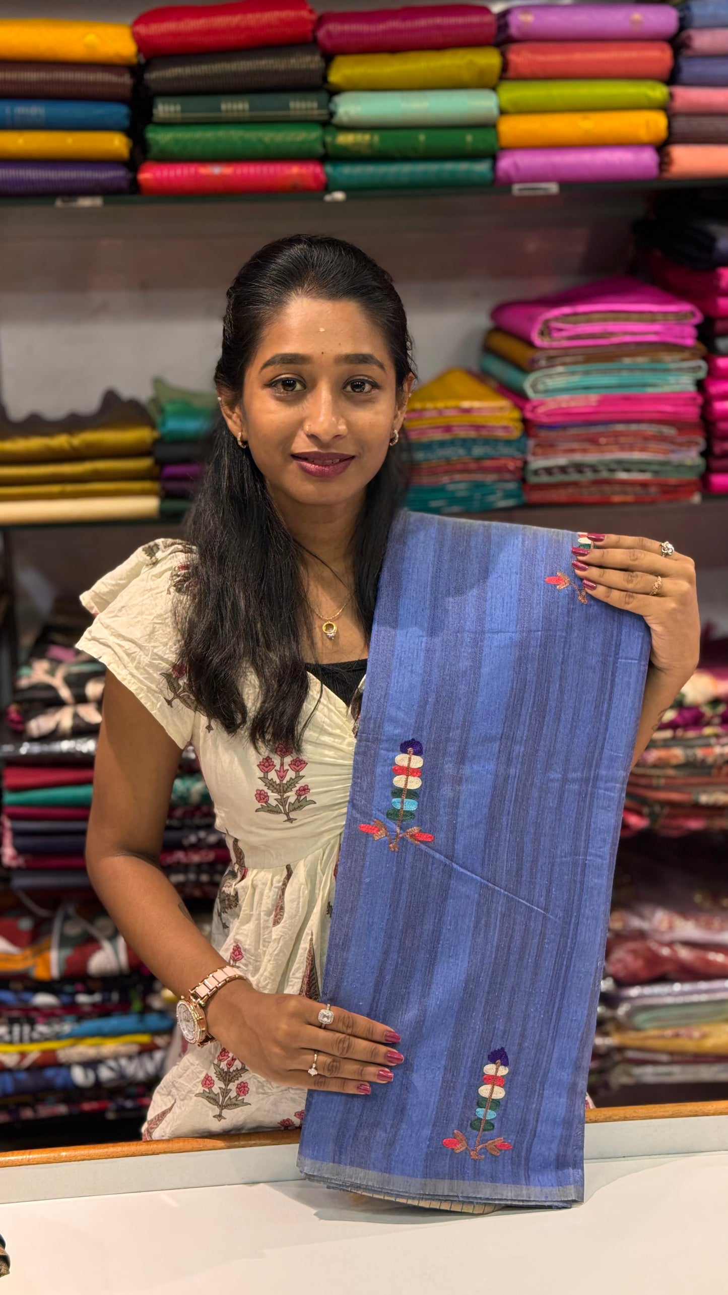 Tussar Tissue Saree | SSJY320
