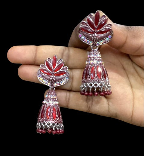 Kundan Jhumka Classic Bell Earrings | SSHK264