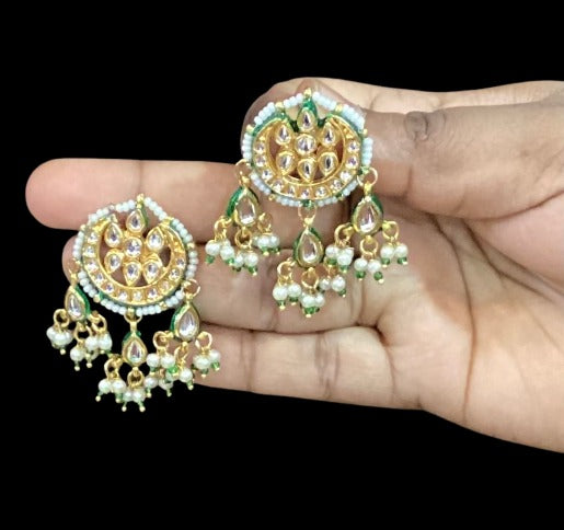 Kundan Jhumka Classic Bell Earrings | SSHK264