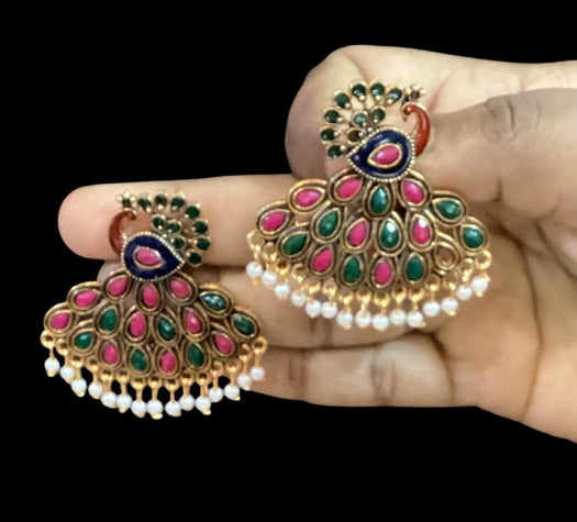 Kundan Jhumka Classic Bell Earrings | SSHK264