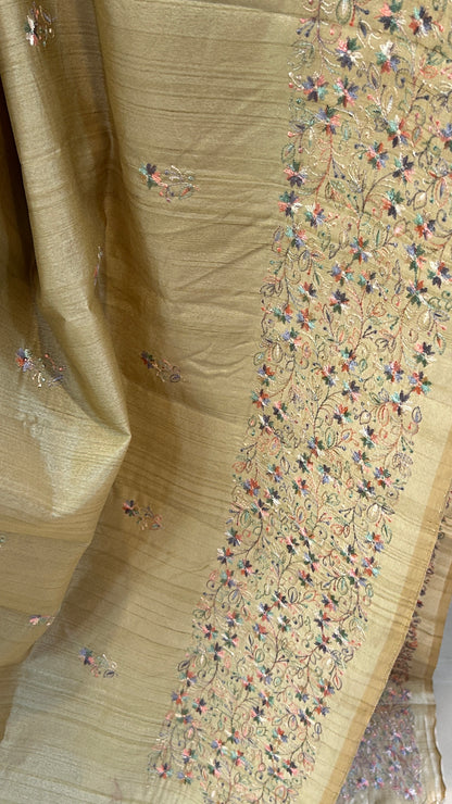 Tissue Kota Embroidery Saree | SSBS342