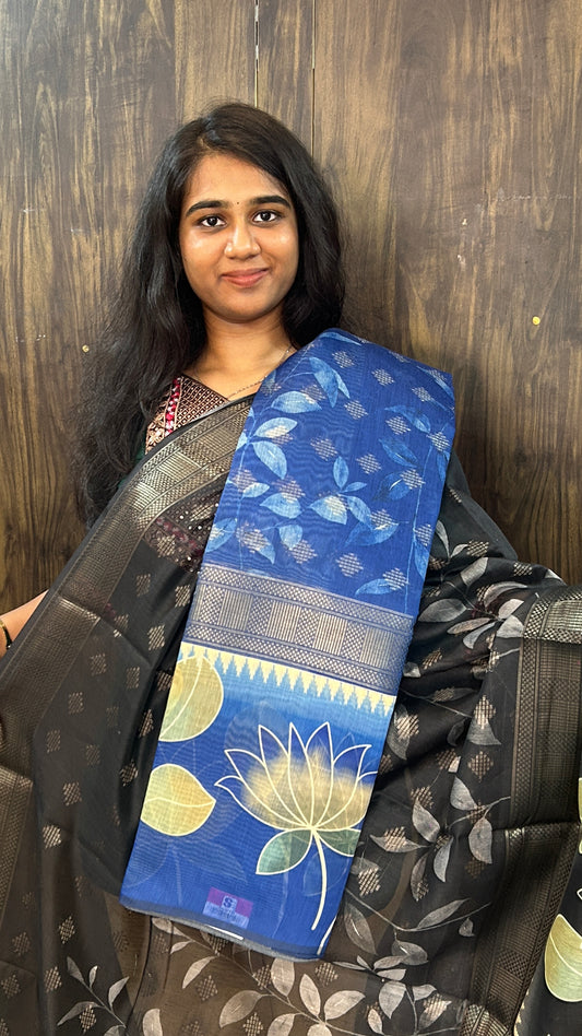 Floral Lotus Contemporary Saree | SSFL341