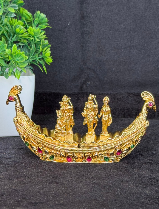 Ram Parivar Boat Kumkum Box | SSRP017