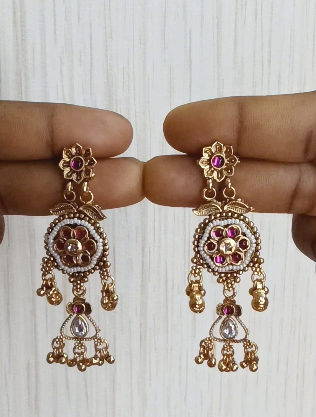 Uncut Polki Jadau Pacchi Kundhan & Kemp Set  | SSBL016