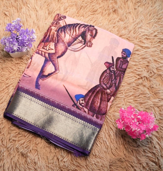 Chhatrapati Shivaji Viscose Silk Saree | SSAS167