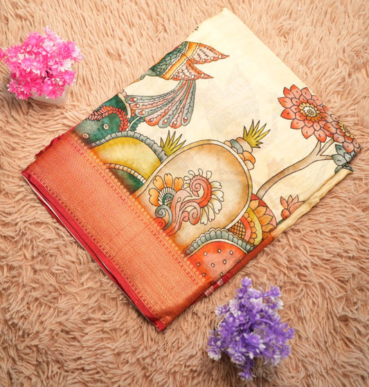 Floral Viscous Saree | SSDS170