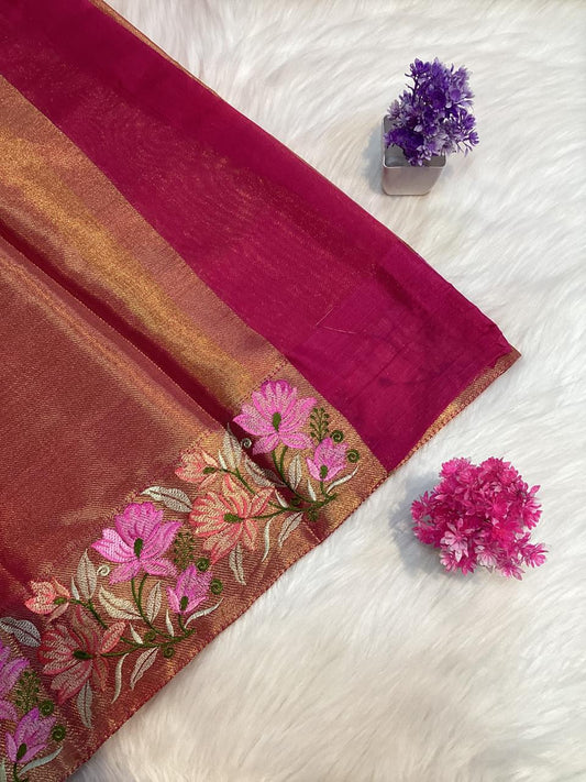 New Fancy Tissue Saree | SSFT240