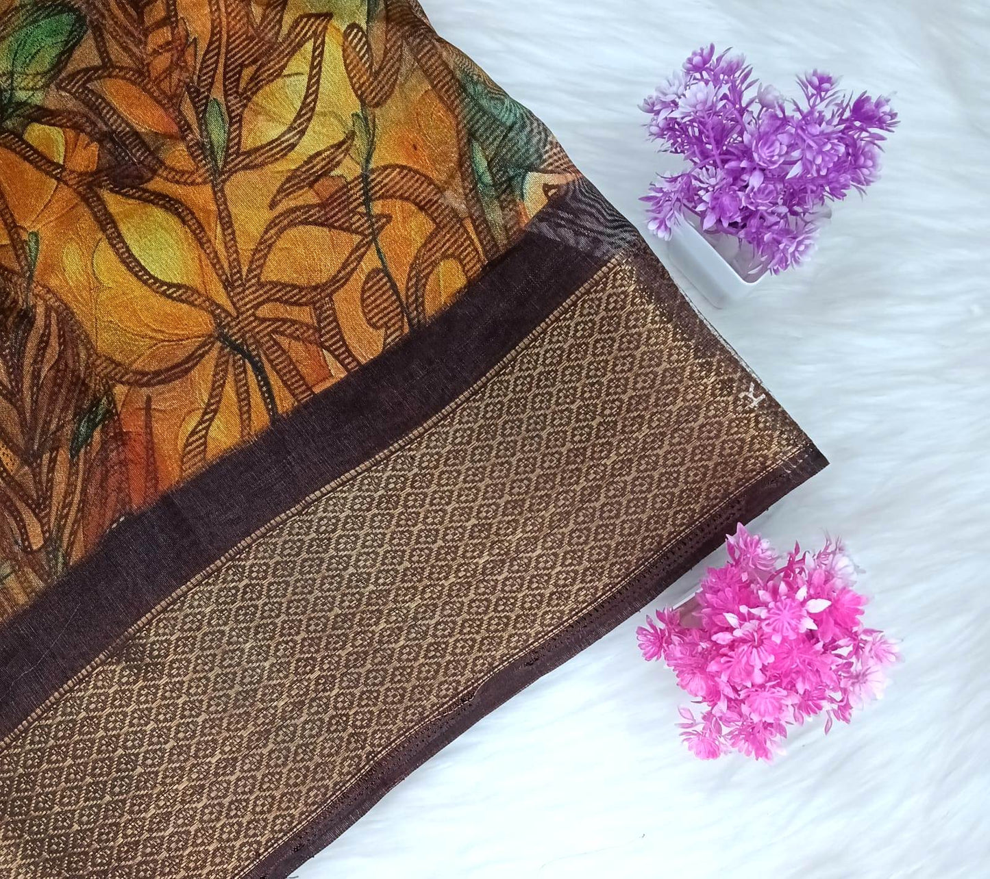 Dola Floral Pattern Saree | SSDF281