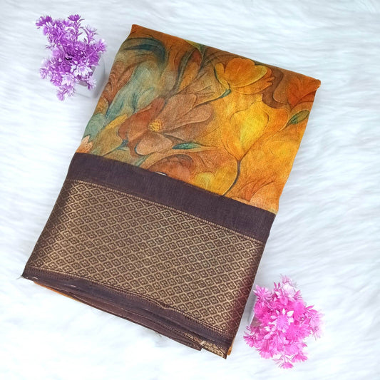 Dola Floral Pattern Saree | SSDF281