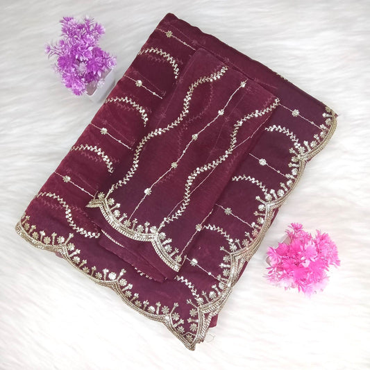 Designer Space Silk Saree | SSDS282