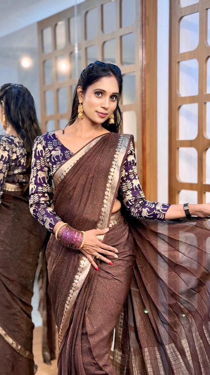 Hip Open Zip & Go Saree | SSHP308