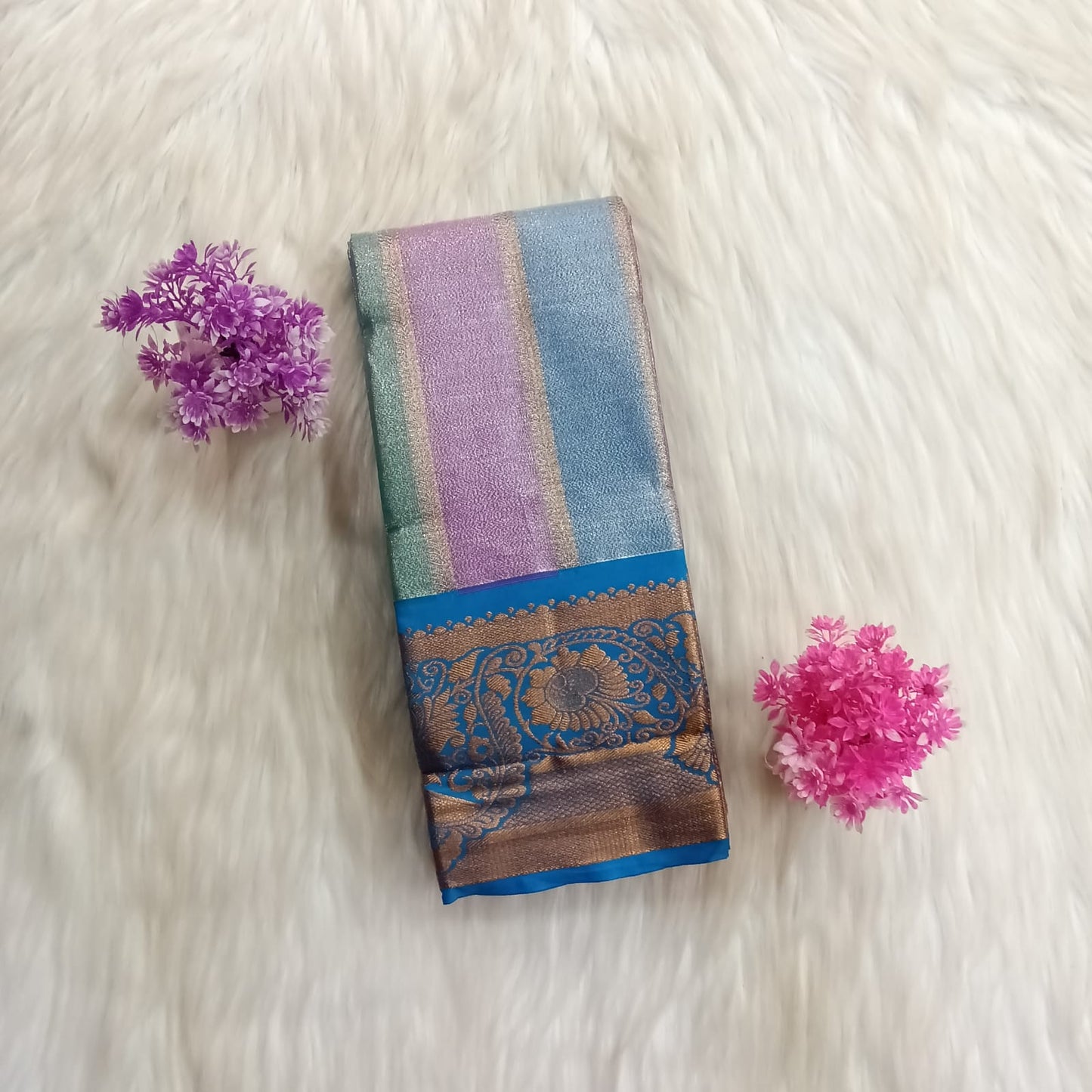 Antique Gold Kanchi Silk Saree | SSEP334
