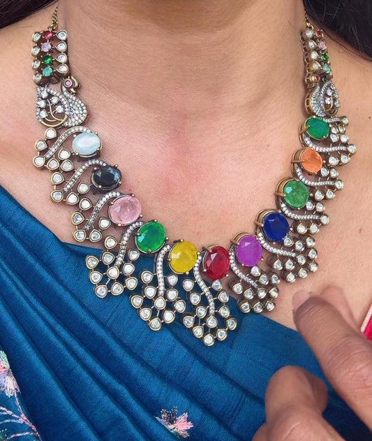 Navaratna Stone Necklaces | SSNS018