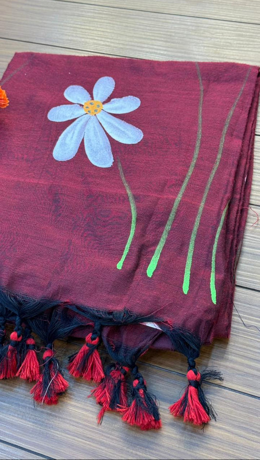 Sunflower Handloom Cotton Saree | SSKC369