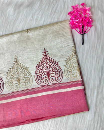 Kerala Saree Leaf Shaped Saree | SSOS401