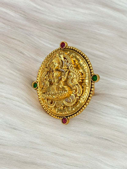 Lakshmi Peacock Nakshi Ring | SSLR041