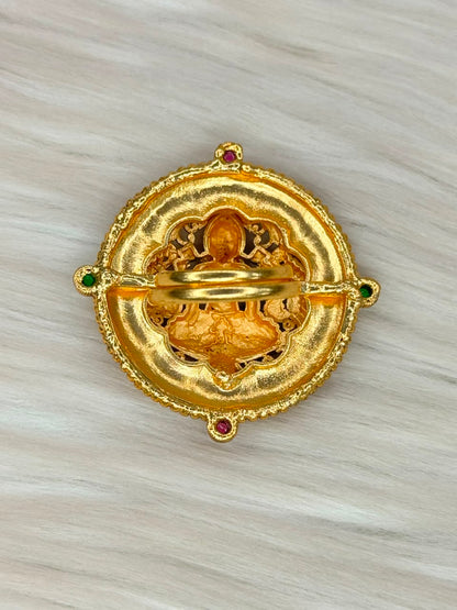 Lakshmi Peacock Nakshi Ring | SSLR041