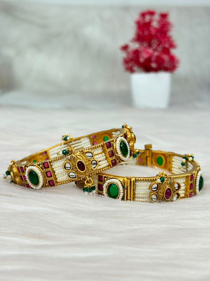 Lakshmi Nakshi Pearl Bangles | SSPB042