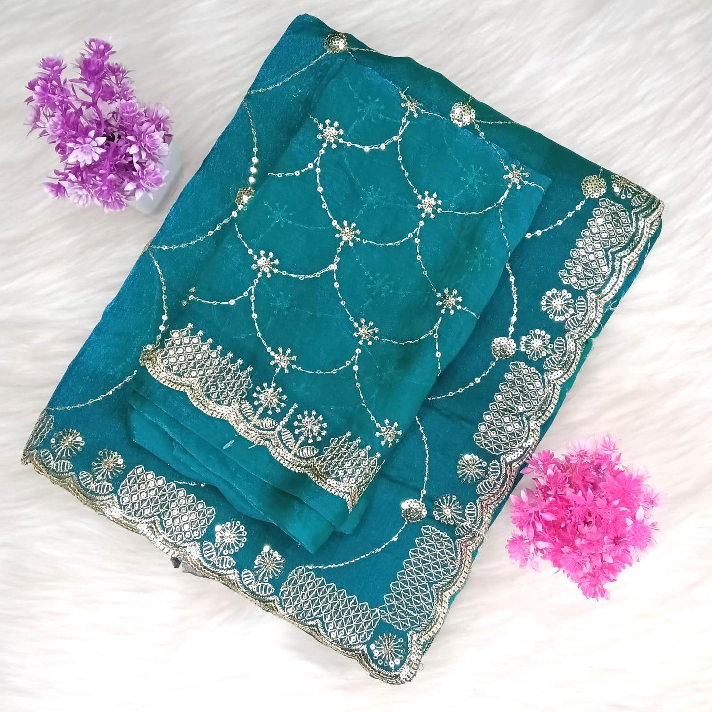 Designer Space Silk Saree | SSDS282