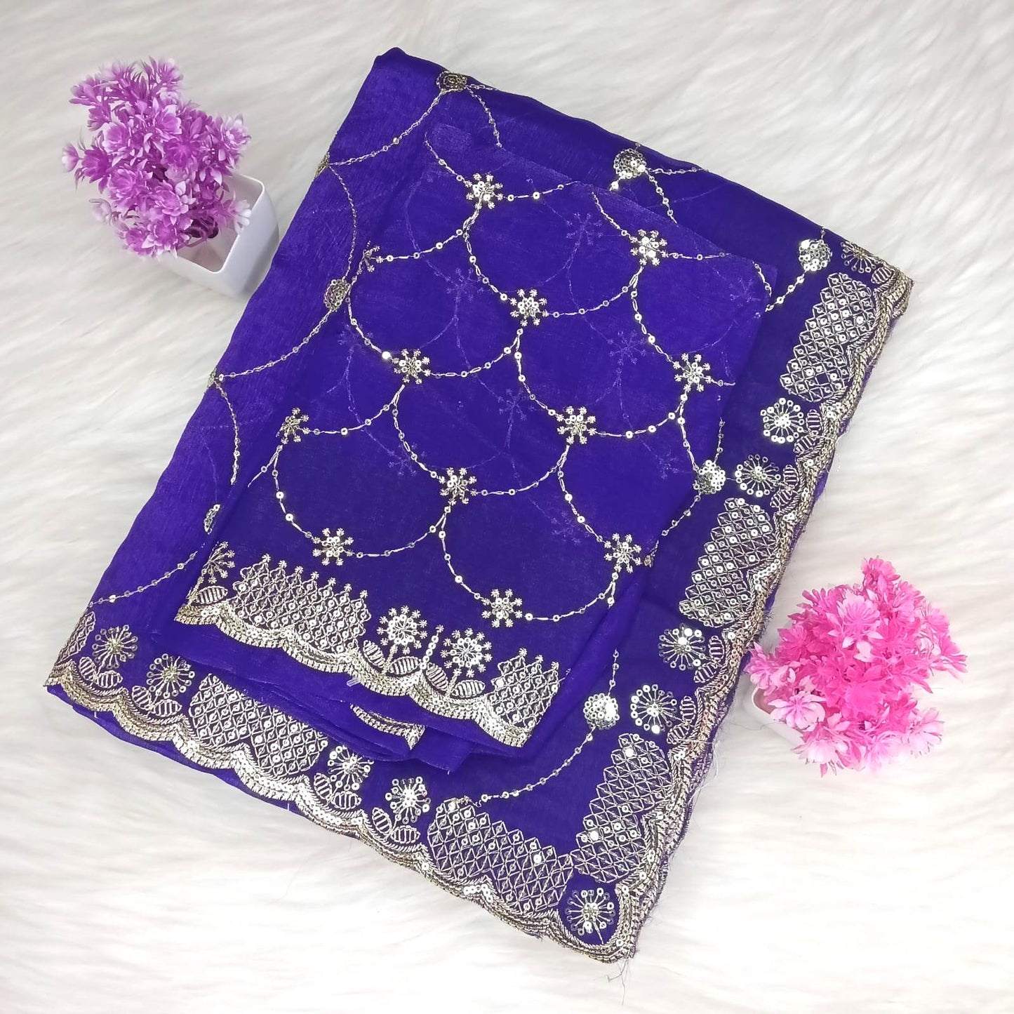 Designer Space Silk Saree | SSDS282